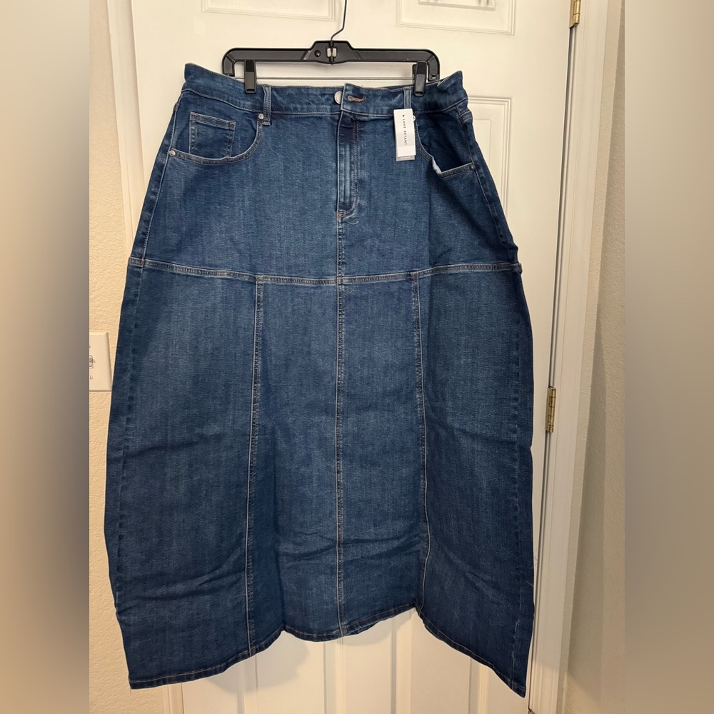 Lane Bryant A-Line Denim Skirt - Blue